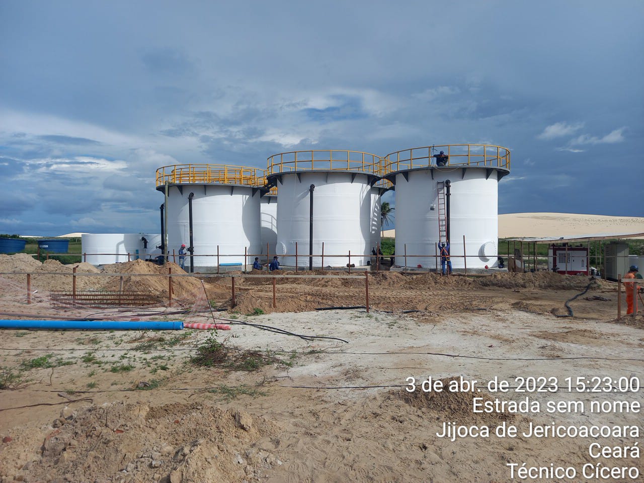 Obras de ampliação e melhorias dos sistemas de esgotamento sanitário e abastecimento de água da Vila de Jericoacoara.