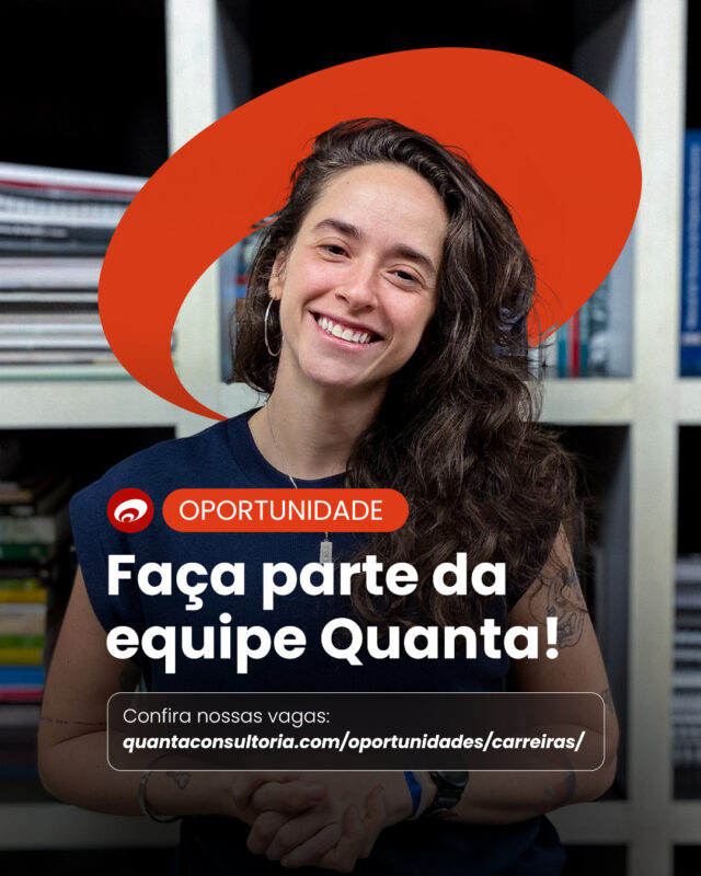Dê o próximo passo na sua carreira com a Quanta! 🧡

Estamos com vagas abertas em Fortaleza para quem quer crescer em um ambiente colaborativo, diverso e interdisciplinar, com integração entre diferentes áreas, equipes e projetos.

Se você busca desenvolver sua trajetória profissional em uma empresa que valoriza troca de conhecimento, atuação conjunta e soluções construídas a partir de diferentes especialidades, uma dessas oportunidades pode ser para você.

Confira os detalhes e veja como se inscrever no link da bio ou no nosso site.

#VagasQuanta #Estágio #Vagas #Oportunidades #Sustentabilidade