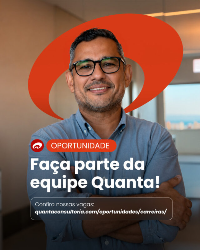 Dê o próximo passo na sua carreira com a Quanta! 🧡

Estamos com vagas abertas em Fortaleza para quem quer crescer em um ambiente colaborativo, diverso e interdisciplinar, com integração entre diferentes áreas, equipes e projetos.

Se você busca desenvolver sua trajetória profissional em uma empresa que valoriza troca de conhecimento, atuação conjunta e soluções construídas a partir de diferentes especialidades, uma dessas oportunidades pode ser para você.

Confira os detalhes e veja como se inscrever no link da bio ou no nosso site.

#VagasQuanta #Estágio #Vagas #Oportunidades #Sustentabilidade