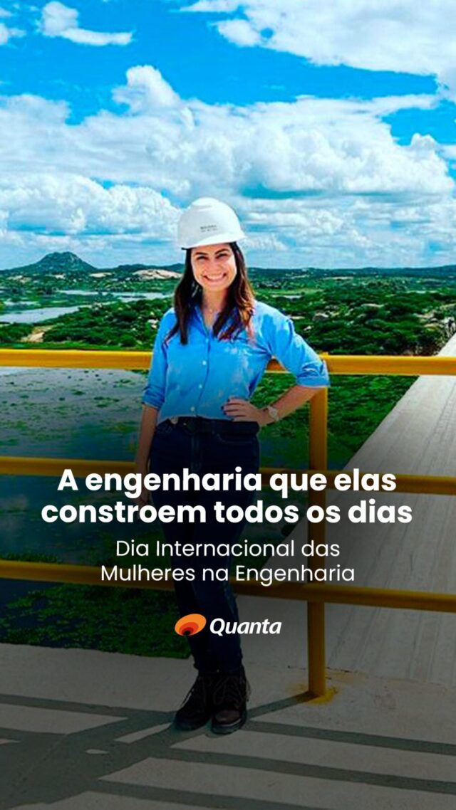 No Dia Internacional das Mulheres na Engenharia, a Quanta reconhece as trajetórias de profissionais que constroem conhecimento e atuam em diferentes territórios — em campo, nos estudos técnicos, na supervisão de obras, no diálogo com comunidades e na coordenação de projetos. Parabenizamos Leticia, Andreia, Lucia e tantas outras que compõem nossa equipe por todas as regiões do país e que são motivo de orgulho. A presença de mulheres na engenharia vai além da representatividade. Ela amplia formas de olhar, decidir e construir soluções, valorizando experiências diversas, saberes e práticas mais conectadas às realidades sociais, ambientais e culturais dos lugares onde atuamos. Neste vídeo, colaboradoras da Quanta compartilham vivências sobre carreira, rotina técnica, desafios de campo e aprendizados construídos em projetos de infraestrutura, habitação, saneamento, meio ambiente e desenvolvimento territorial. Que cada vez mais mulheres possam ocupar, transformar e reinventar a engenharia — abrindo caminhos para práticas mais plurais, justas e comprometidas com os territórios. #QuantaConsultoria #MulheresNaEngenharia #Engenharia #DesenvolvimentoTerritorial #Infraestrutura