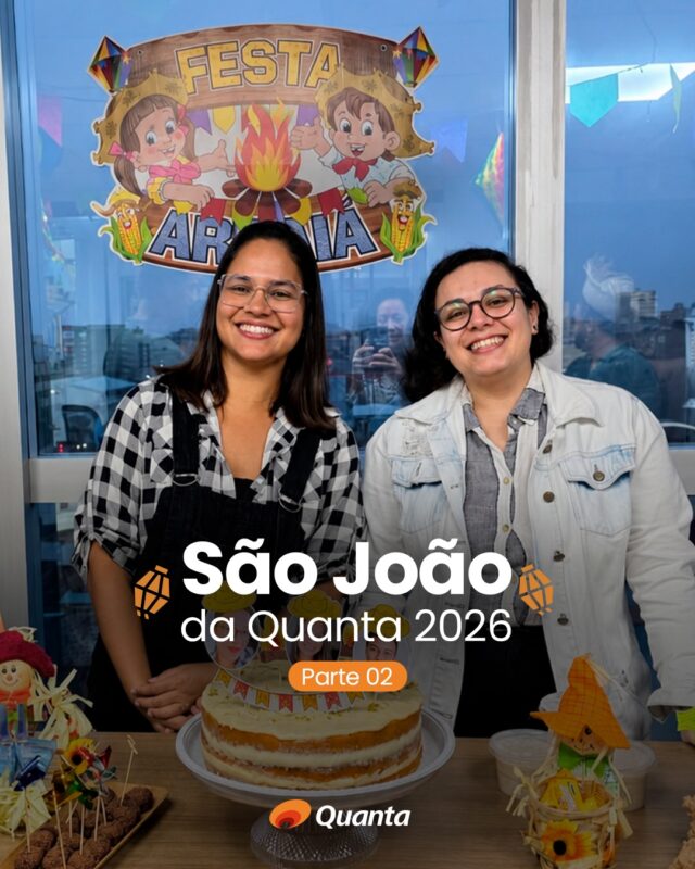 Segunda parte dos registros do nosso tradicional festejo junino, que movimentou as regionais e os projetos da Quanta. Cada foto mostra um pouquinho da nossa diversidade cultural e do orgulho em compartilhar momentos de descontração e união entre as equipes. É essa sinergia que levamos para o campo e que reflete na qualidade de tudo o que realizamos. Confira na galeria mais alguns momentos especiais do nosso São João! 🌽