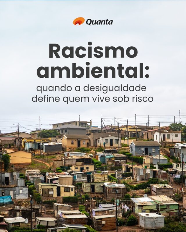 No Dia Nacional de Combate à Discriminação Racial, falar sobre racismo ambiental é reconhecer que riscos, danos ambientais e desigualdades de acesso a direitos não se distribuem de forma igual no território. A falta de saneamento, a exposição a enchentes e deslizamentos, a insegurança hídrica, a precariedade da moradia, a ausência de áreas verdes, a pressão sobre territórios tradicionais e a baixa participação nas decisões públicas atingem com mais força populações negras, indígenas, quilombolas, ribeirinhas, periféricas e comunidades tradicionais. Na Quanta, acreditamos que enfrentar o racismo ambiental passa por reconhecer as interseccionalidades entre raça, território, clima, renda, gênero, acesso à infraestrutura e participação social. Essa leitura orienta diagnósticos, planos e projetos que buscam reduzir riscos, ampliar direitos e fortalecer o bem viver. Em diferentes territórios, nossa contribuição está em transformar dados, escuta e leitura territorial em caminhos para orientar soluções e investimentos públicos mais atentos às populações que vivem sob maior exposição a riscos ambientais e climáticos. Racismo ambiental não é um problema distante: ele aparece onde a infraestrutura não chega, onde o risco se repete e onde a participação é negada. Leia a matéria completa no site da Quanta. Link na bio. #QuantaConsultoria #RacismoAmbiental #JusticaClimatica #Habitacao #PlanejamentoTerritorial