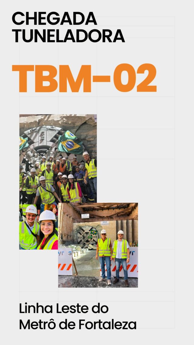 🚇 TBM 02 chega à Estação Nunes Valente e marca nova etapa da Linha Leste No dia 16 de julho de 2026, a tuneladora TBM 02 alcançou a Estação Nunes Valente, concluindo mais uma etapa da escavação da Via 1 da Linha Leste do Metrô de Fortaleza. Desde a saída das proximidades da Estação Chico da Silva, a máquina já passou pela Estação Colégio Militar e executou mais da metade do trecho previsto para escavação mecanizada nessa via. Agora, a TBM entra em uma etapa de manutenção programada antes de seguir em direção à Estação Papicu. A Quanta atua no gerenciamento da Linha Leste, com acompanhamento técnico, controle de prazos e apoio à coordenação das atividades previstas. Ao ligar o Centro ao Papicu, a Linha Leste amplia as possibilidades de deslocamento, fortalece o transporte público e contribui para uma Fortaleza mais acessível e próxima das necessidades de quem vive a cidade todos os dias. 🚆🏙️ #QuantaConsultoria #LinhaLeste #MetrôDeFortaleza #TBM #Tuneladora MobilidadeUrbana TransportePúblico Infraestrutura Gerenciamento Fortaleza Ceará