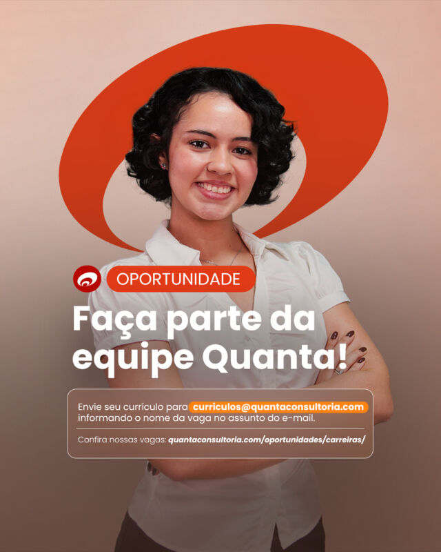 Mora em Fortaleza ou no Rio de Janeiro? Estamos com vagas abertas para quem quer integrar um time que propõe soluções multidisciplinares e faz a diferença na realidade de diversos territórios. Se você quer construir sua trajetória em um ambiente colaborativo e participar de projetos relevantes, confira as oportunidades disponíveis e candidate-se pelo nosso site ou envie um e-mail com o nome da vaga no assunto. #Vagas #VagasEngenharia #Oportunidades #Carreiras #QuantaConsultoria